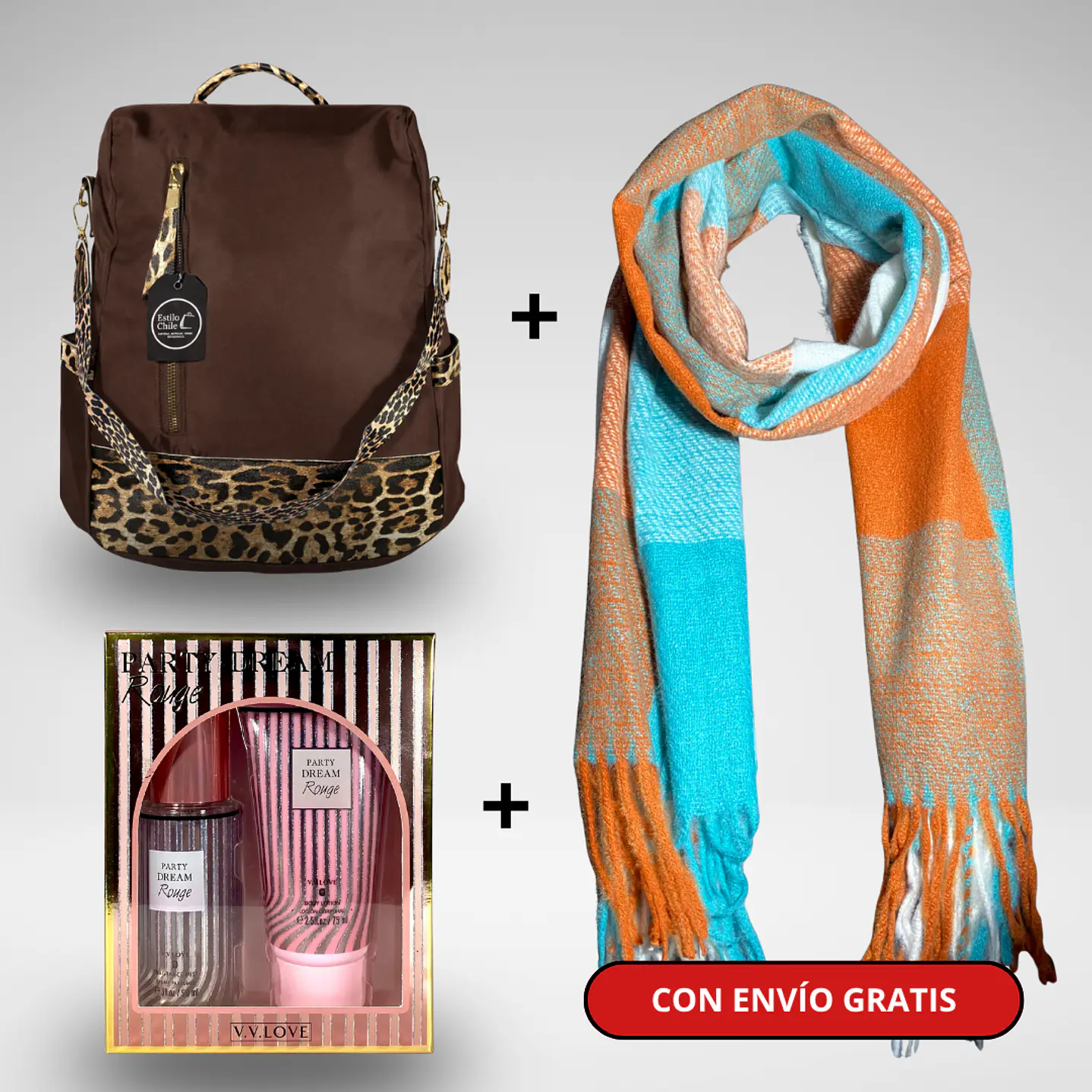 Pack Día de la Mamá: Mochila Antirrobo + Bufanda + Pack Splash + Crema + Envío Gratis🔥 6