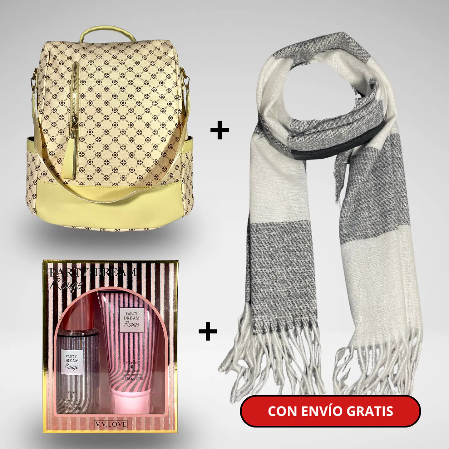 Pack Día de la Mamá: Mochila Antirrobo + Bufanda + Pack Splash + Crema + Envío Gratis🔥 8