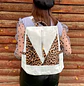Mochila y Cartera Animal Print Blanca Antirrobo - Miniatura 3
