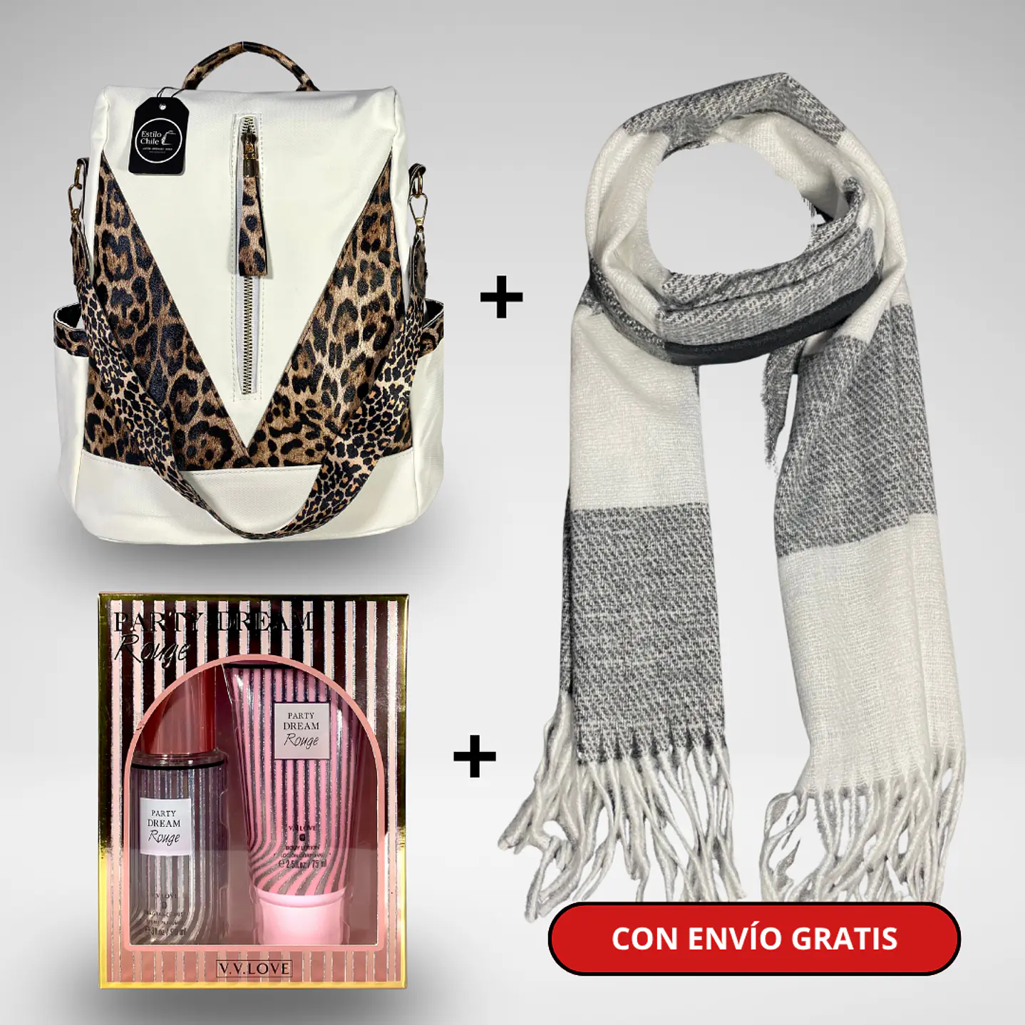Pack Mujer 2: Mochila Antirrobo + Bufanda + Pack Splash + Crema + Envío Gratis🔥 2