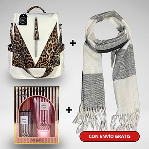 Pack Día de la Mamá: Mochila Antirrobo + Bufanda + Pack Splash + Crema + Envío Gratis🔥