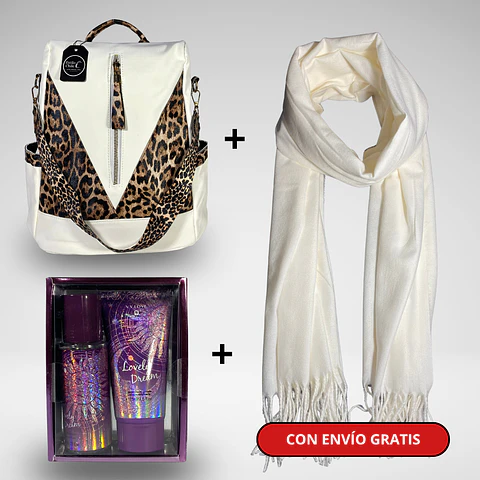 Pack Mujer 2: Mochila Antirrobo + Bufanda + Pack Splash + Crema  5