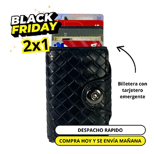 Billetera y Tarjetero Viral Negro