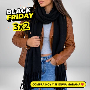 Bufanda Cachemira Negra
