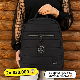 Mochila Puff Negra