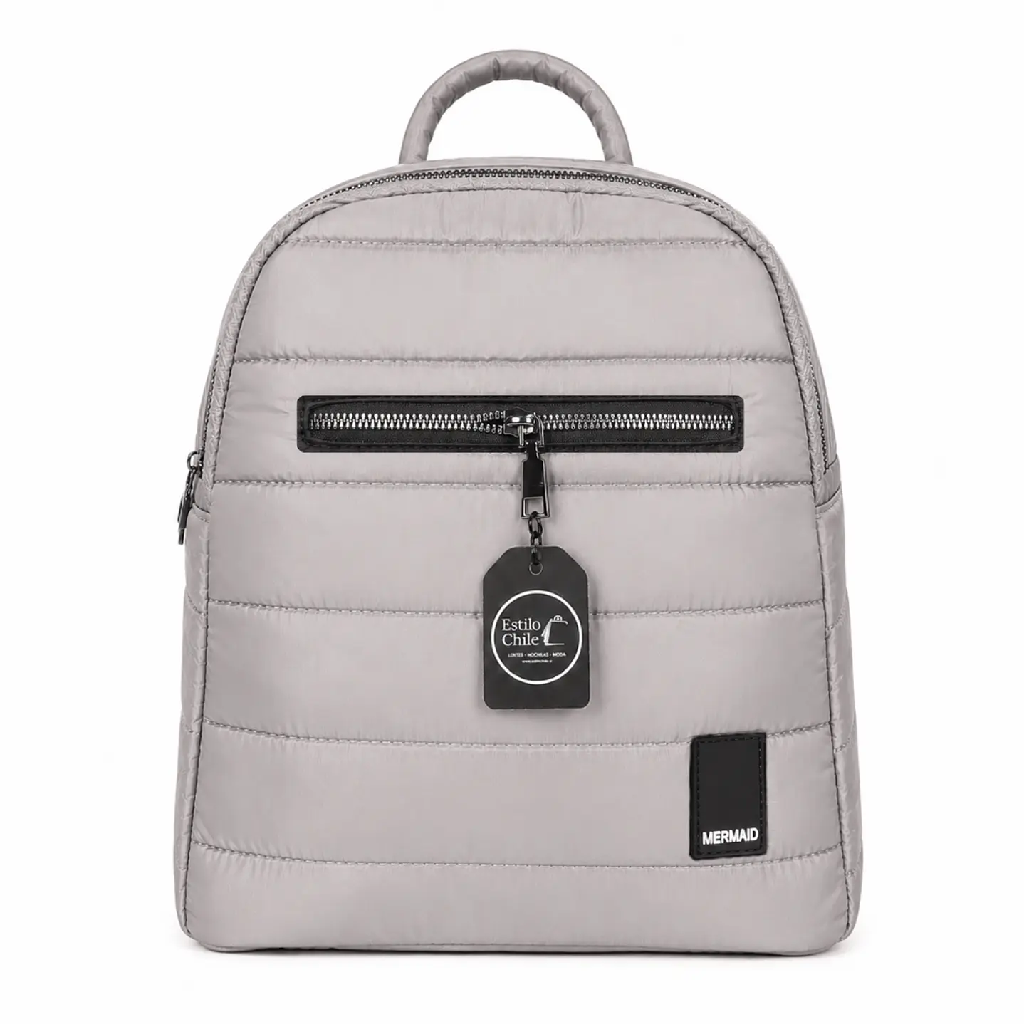 Mochila Puff Gris 2