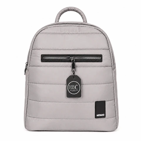 Mochila Puff Gris 2