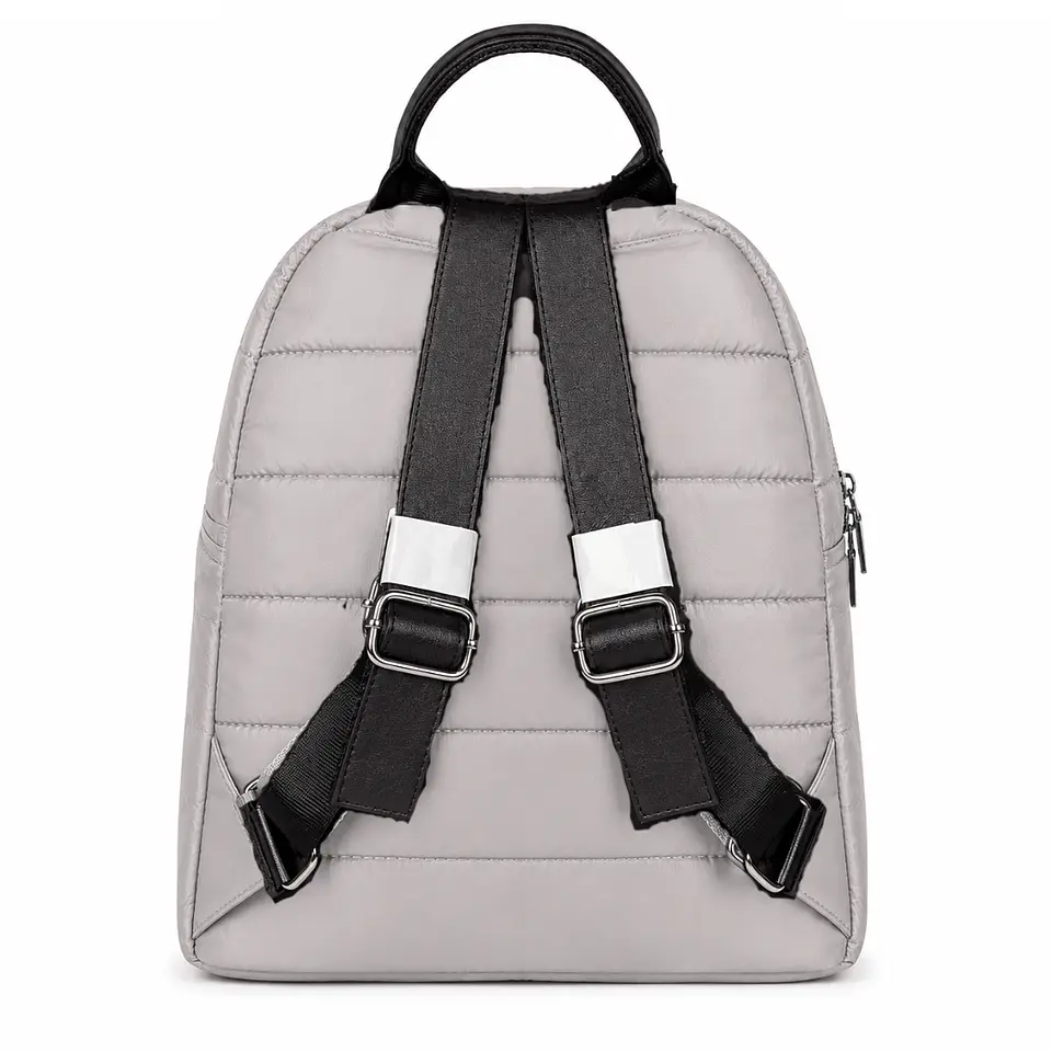 Mochila Puff Gris 3