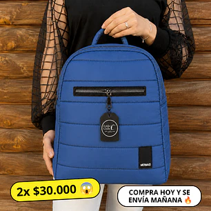 Mochila Puff Azul