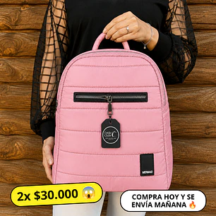 Mochila Puff Rosa
