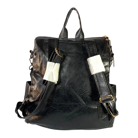 Mochila y Cartera Impermeable Negra (Capacidad Pc 14