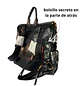 Mochila y Cartera Impermeable Negra (Capacidad Pc 14