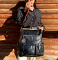 Mochila y Cartera Impermeable Negra (Capacidad Pc 14