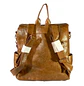 Mochila y Cartera Impermeable Café (Capacidad Pc 14