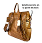 Mochila y Cartera Impermeable Café (Capacidad Pc 14