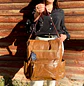 Mochila y Cartera Impermeable Café (Capacidad Pc 14