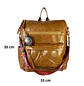 Mochila y Cartera Impermeable Café (Capacidad Pc 14