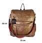 Mochila y Cartera Impermeable Café Oscuro (Capacidad Pc 14