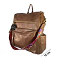 Mochila y Cartera Impermeable Café Oscuro (Capacidad Pc 14