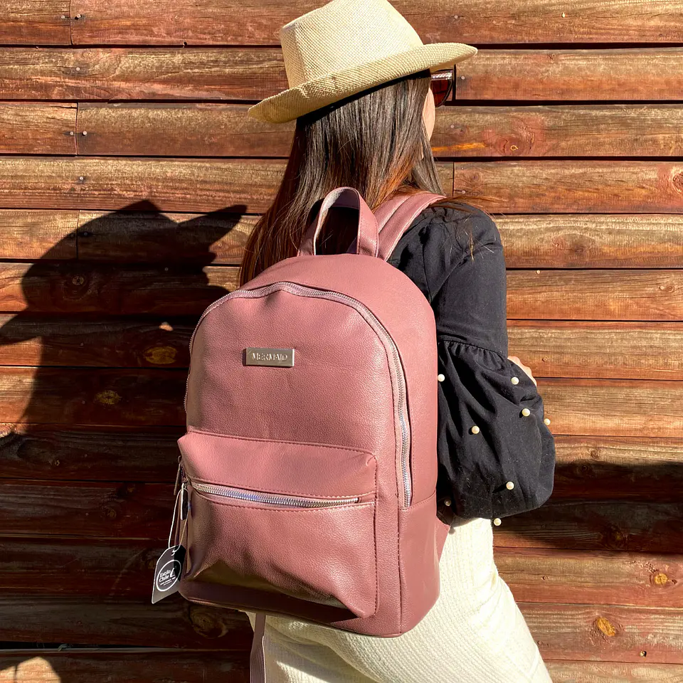 Mochila Impermeable Rosa (Capacidad Pc 15