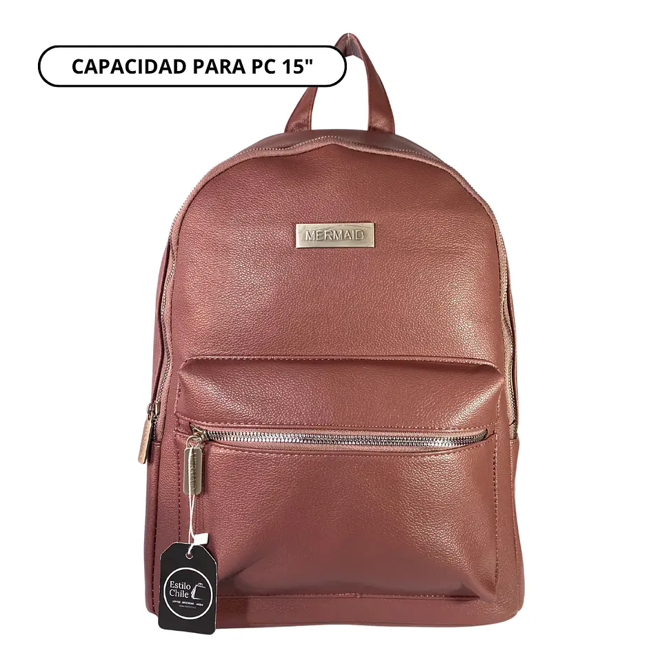 Mochila Impermeable Rosa (Capacidad Pc 15