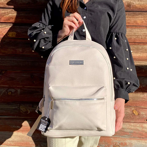 Mochila Impermeable Blanca (Capacidad Pc 15