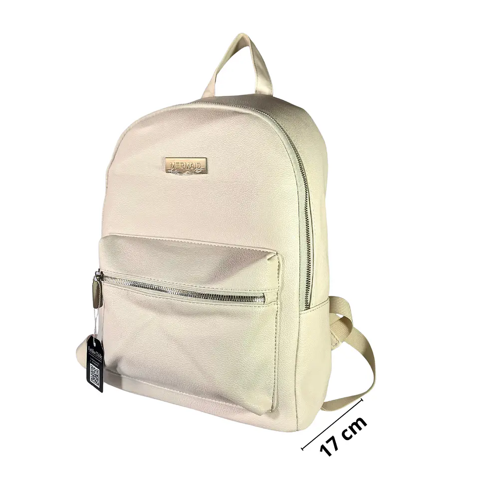 Mochila Impermeable Blanca (Capacidad Pc 15