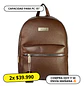 Mochila Impermeable Café (Capacidad Pc 15
