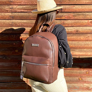 Mochila Impermeable Café (Capacidad Pc 15