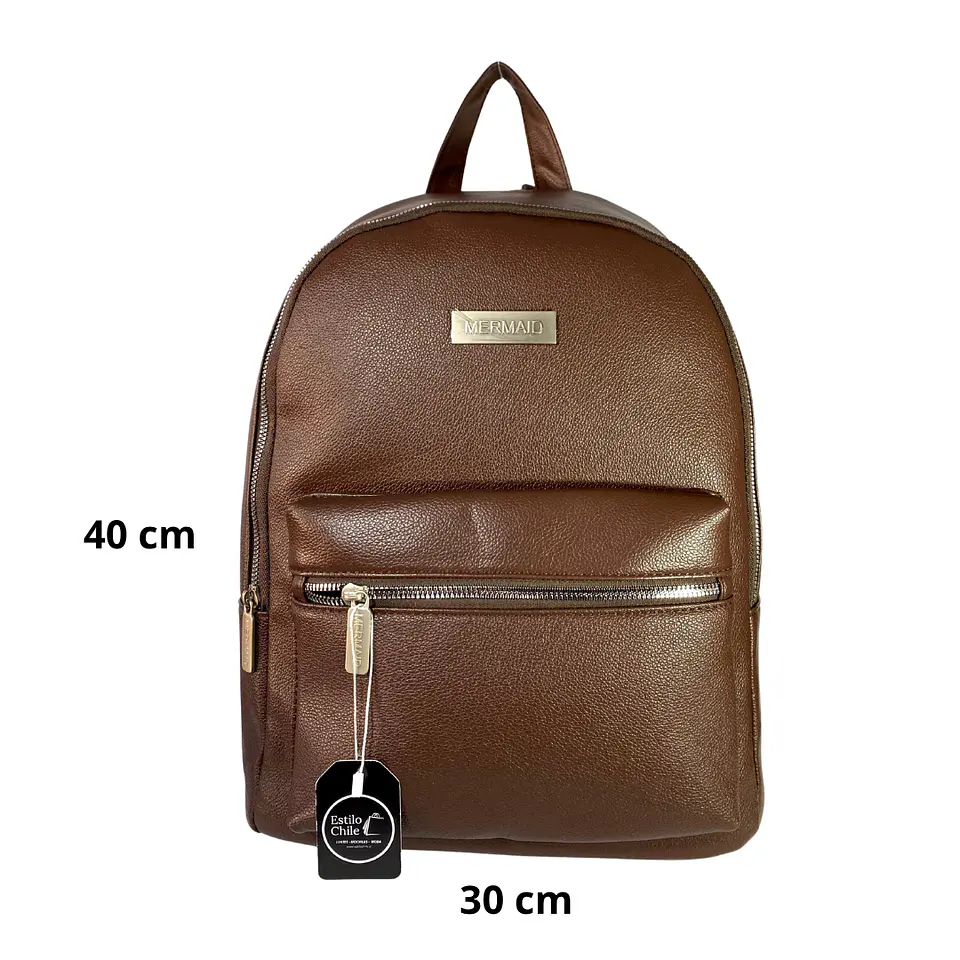 Mochila Impermeable Café (Capacidad Pc 15