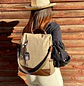 Mochila y Cartera Antirrobo Beige Mujer - Miniatura 2