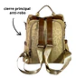 Mochila y Cartera Antirrobo Beige Mujer - Miniatura 6