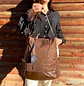 Mochila y Cartera Antirrobo Café Mujer - Miniatura 6