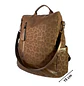 Mochila y Cartera Antirrobo Café Mujer - Miniatura 4