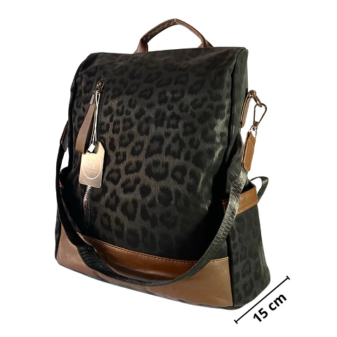Mochila y Cartera Antirrobo Negra Mujer 5