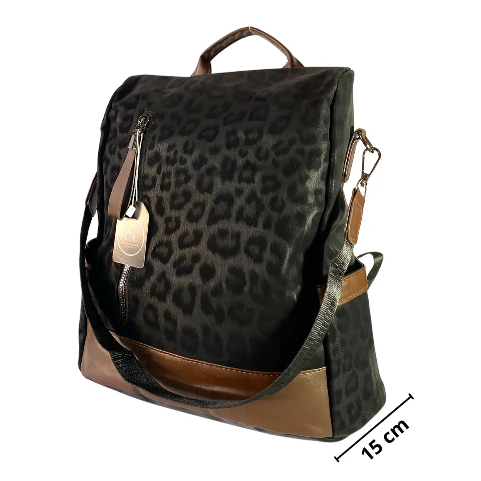Mochila y Cartera Antirrobo Negra Mujer 5