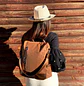 Mochila y Cartera Antirrobo Café Mujer - Miniatura 2