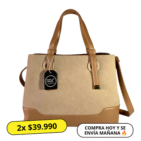Cartera Beige Mujer 1