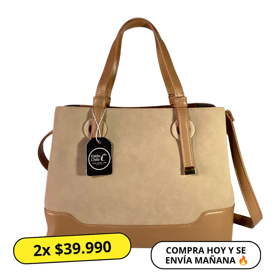 Cartera Beige Mujer 1