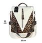 Mochila y Cartera Antirrobo Animal Print Blanca  - Miniatura 2