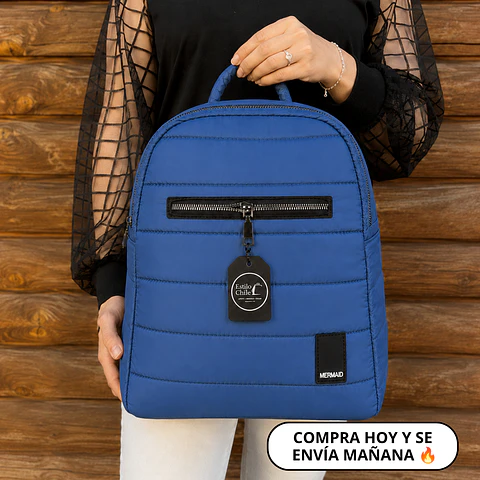 Mochila Puff Azul 1