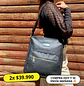 Bolso Eco Cuero Negro - Miniatura 1