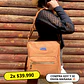 Bolso Eco Cuero Café - Miniatura 1