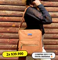 Bolso Eco Cuero Café - Miniatura 1
