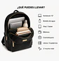 Mochila Impermeable Negra (Capacidad Pc 15