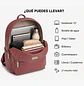 Mochila Impermeable Rosa (Capacidad Pc 15