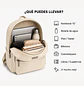 Mochila Impermeable Blanca (Capacidad Pc 15