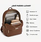 Mochila Impermeable Café (Capacidad Pc 15