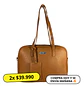 Cartera Maletín Eco Cuero Café (capacidad para Pc 14