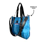 Bolso Tote puff azul (Capacidad para Pc 14